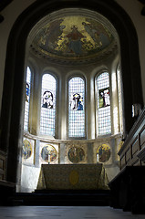 Image showing University of Cambridge, Caius (keys) and Gonville chapel altar