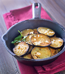 Image showing fried eggplant