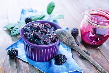 Image showing blackberry jam