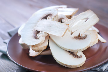 Image showing raw mushroom