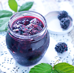 Image showing blackberry jam