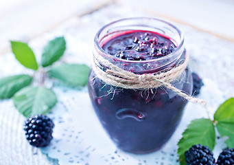 Image showing blackberry jam