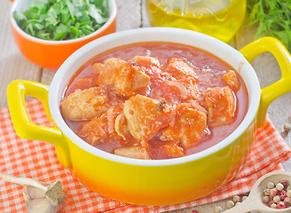 Image showing chicken with sauce