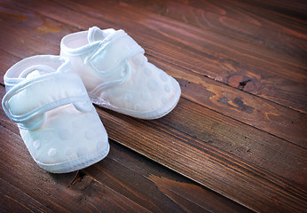 Image showing Little baby shoes
