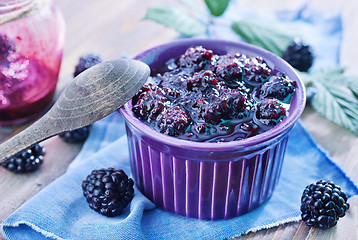 Image showing blackberry jam