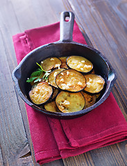 Image showing fried eggplant