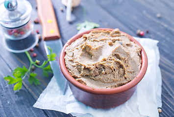 Image showing pate and bread