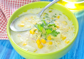 Image showing corn soup