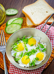 Image showing fried eggs