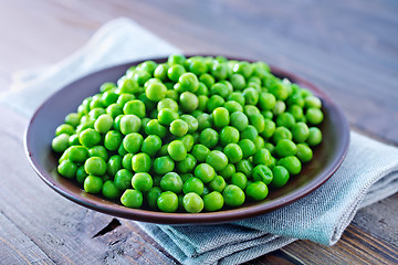 Image showing green peas