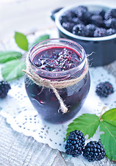 Image showing blackberry jam