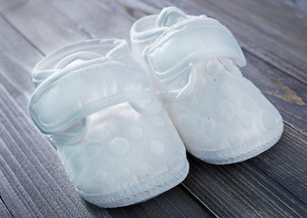 Image showing Little baby shoes