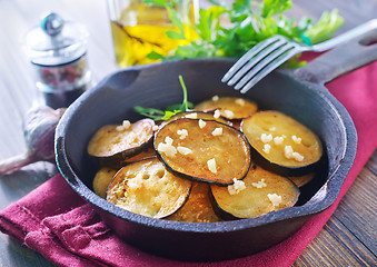 Image showing fried eggplant