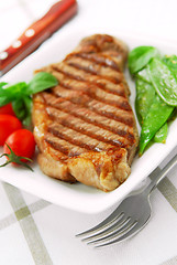 Image showing Grilled steak