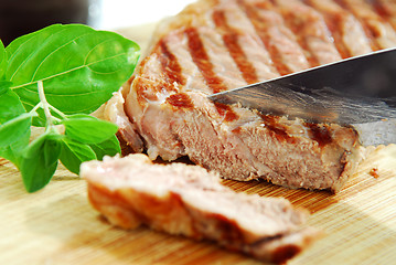 Image showing Grilled steak