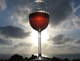 Image showing Red wine