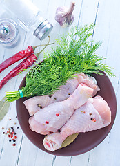 Image showing raw chicken legs