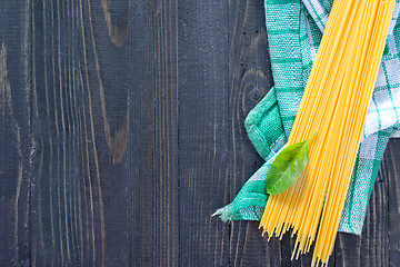 Image showing raw pasta