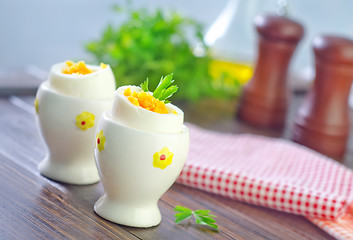 Image showing boiled eggs