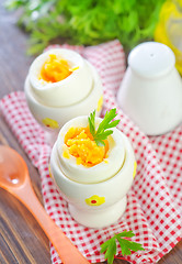 Image showing boiled eggs