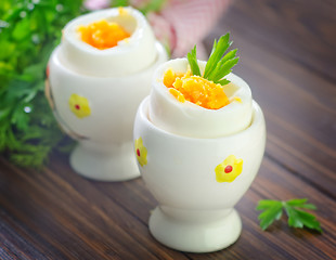 Image showing boiled eggs