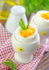 Image showing boiled eggs