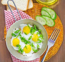 Image showing fried eggs