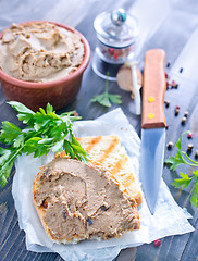 Image showing pate and bread