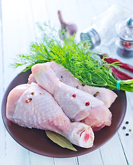 Image showing raw chicken legs