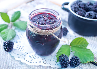 Image showing blackberry jam