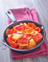 Image showing fried vegetables