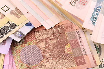 Image showing european money set background