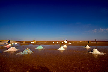 Image showing salt lake in tunisia