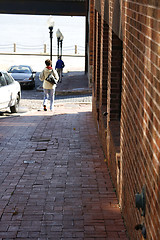 Image showing Downtown Street Shot