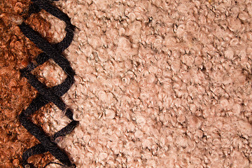 Image showing Part of the surface of warm sweaters. macro