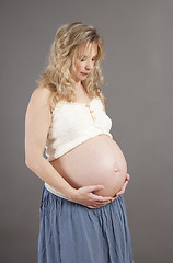 Image showing blonde pregnant woman