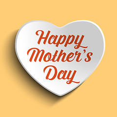 Image showing Happy Mother Day Heart Background