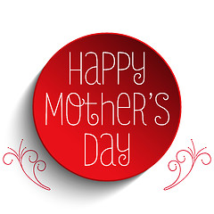 Image showing Happy Mother Day Heart Tag Background