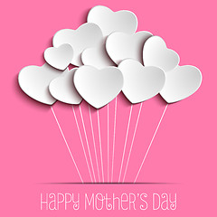 Image showing Happy Mother Day Heart Background