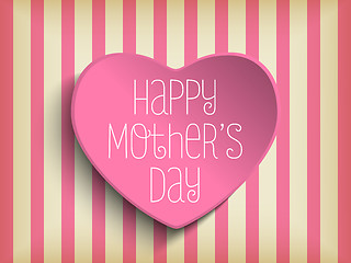 Image showing Happy Mother Day Heart Background