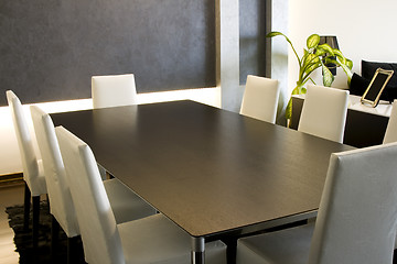 Image showing Trendy Modern Dining Room