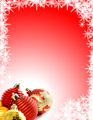 Image showing Christmas Background with Ornaments