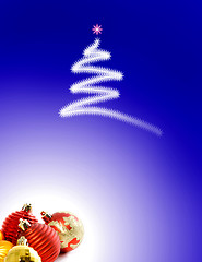 Image showing Christmas Background with Ornaments