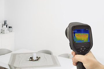 Image showing Wall Heating Thermography