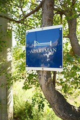 Image showing Free apartment room sign