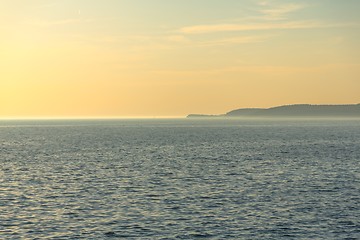 Image showing Coastline with horizon and sky