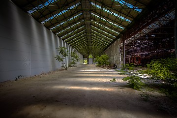 Image showing Industrial interior with bright light