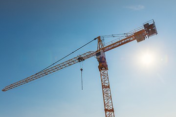 Image showing Industrial cargo crane