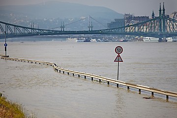 Image showing Flooded street