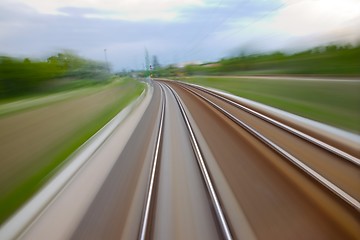 Image showing Rails blur